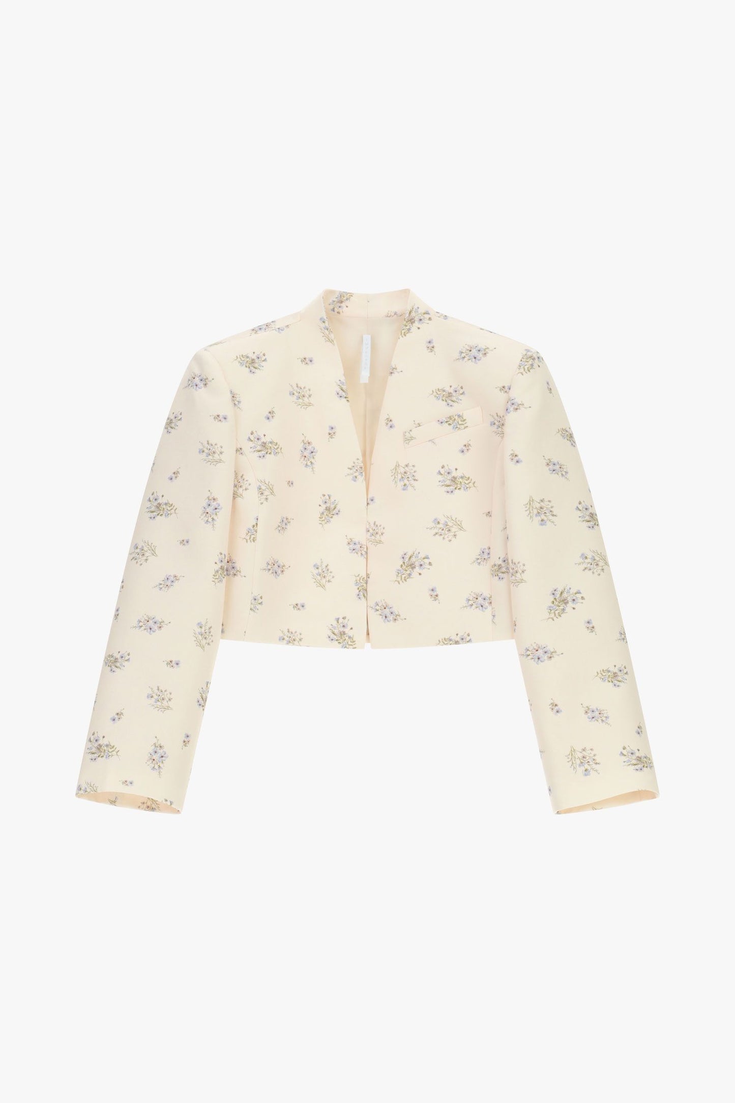 Kurzer, geblümter Blazer