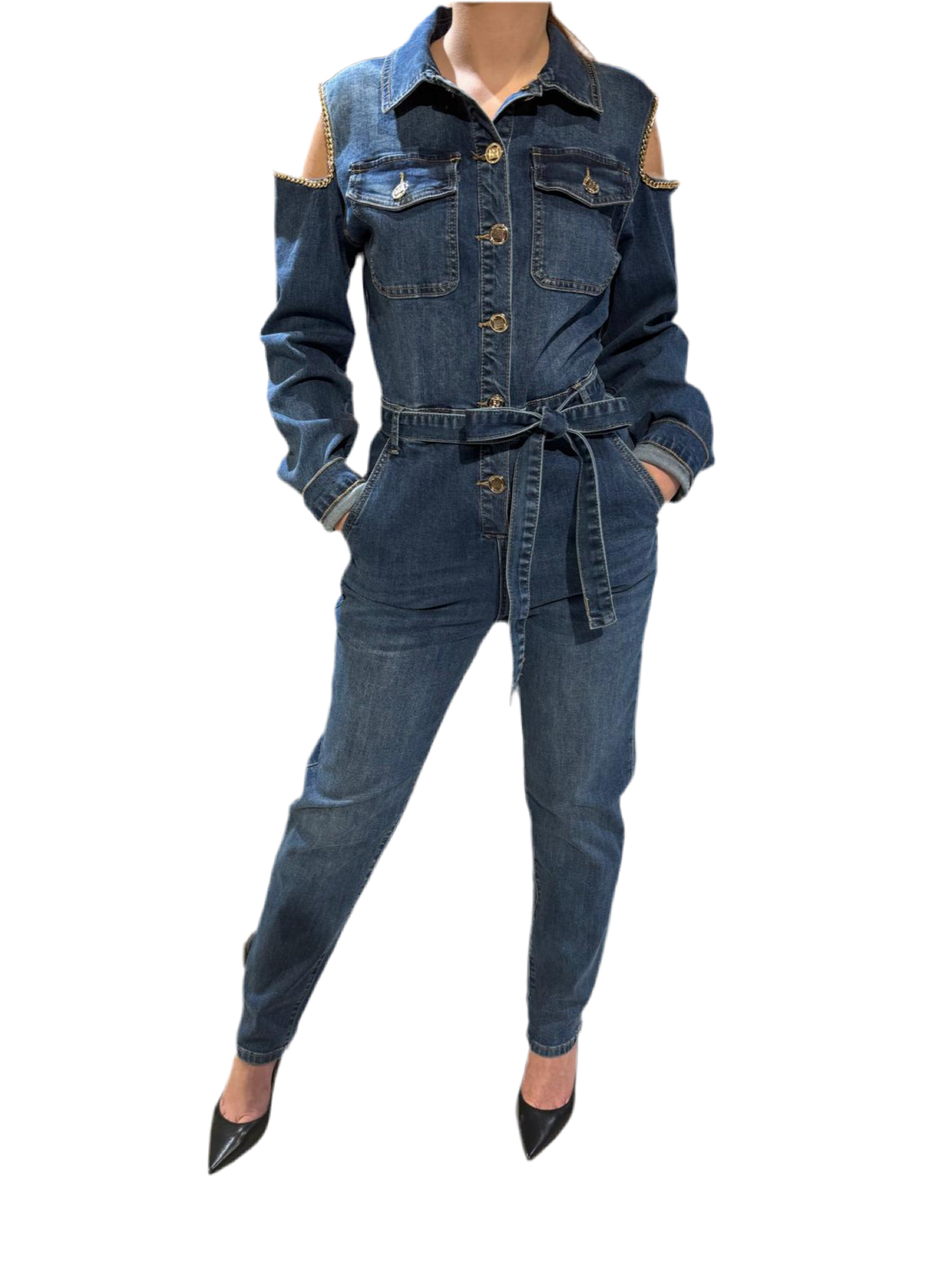 DENIM JUMPSUIT