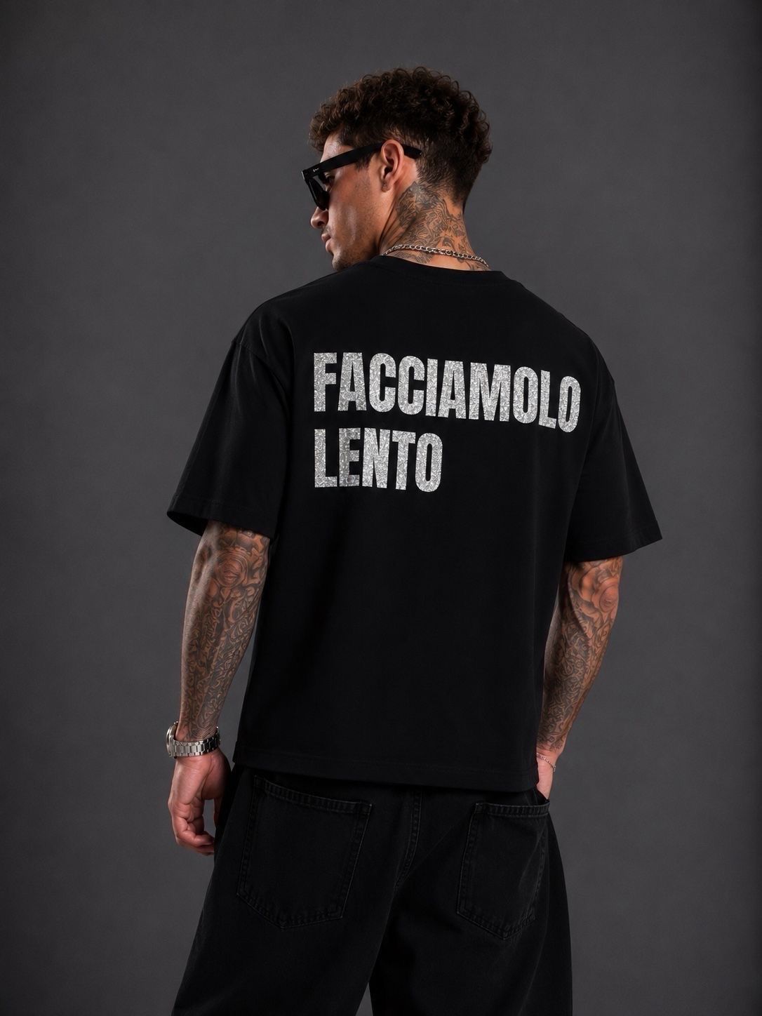 Oversize-T-Shirt Facciamolo Lento
