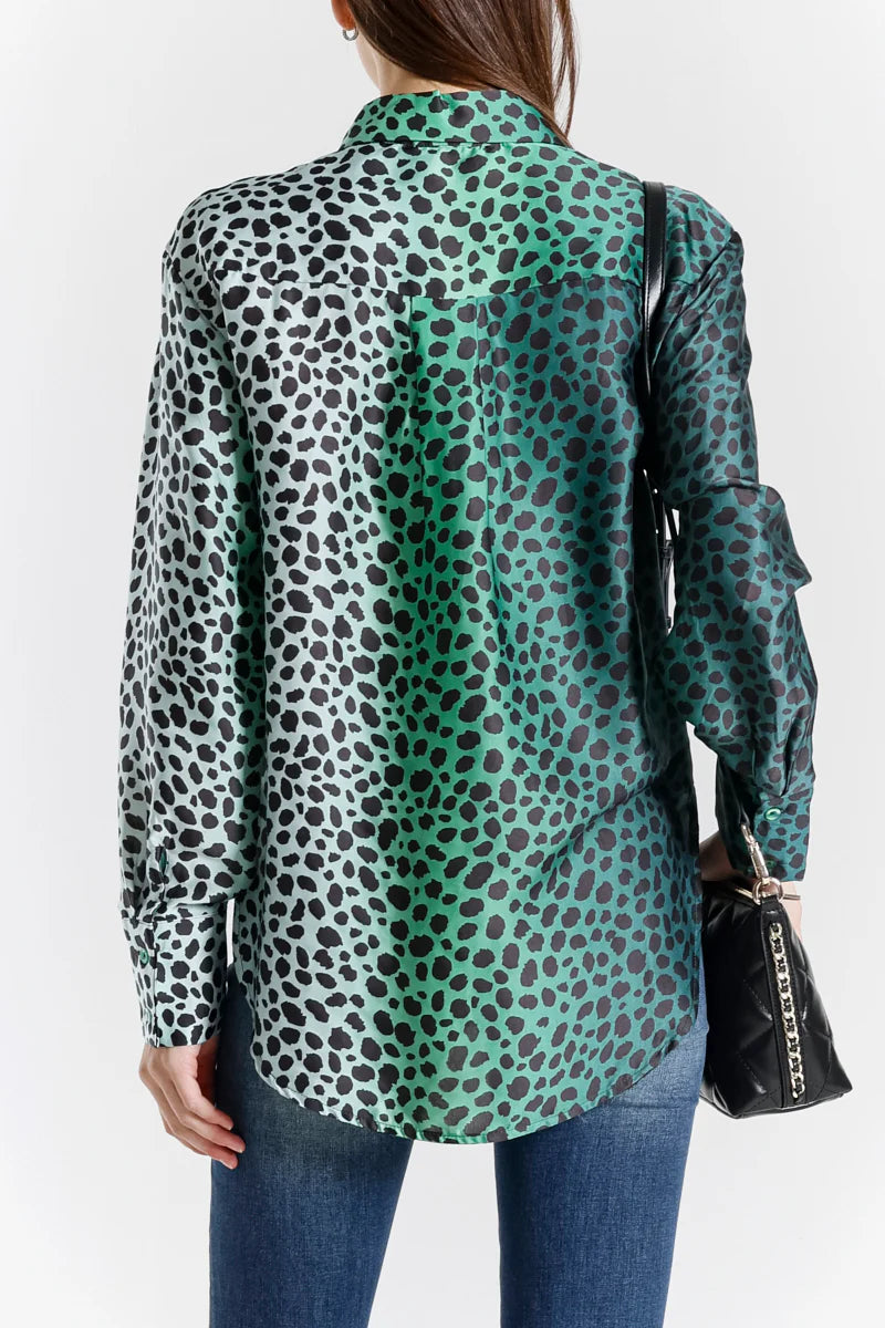 BLUSE AUS SEIDE VISKOSE