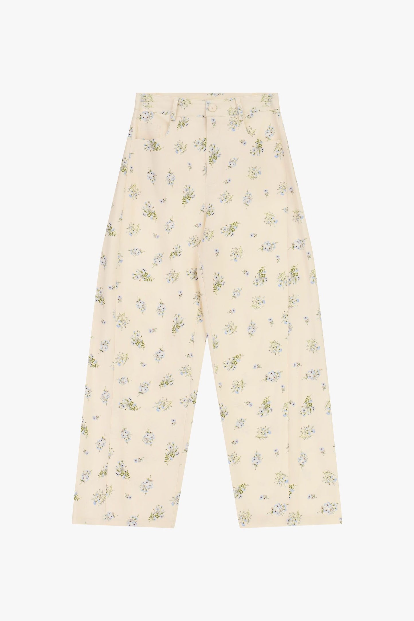 Hochtaillierte Palazzo-Hose