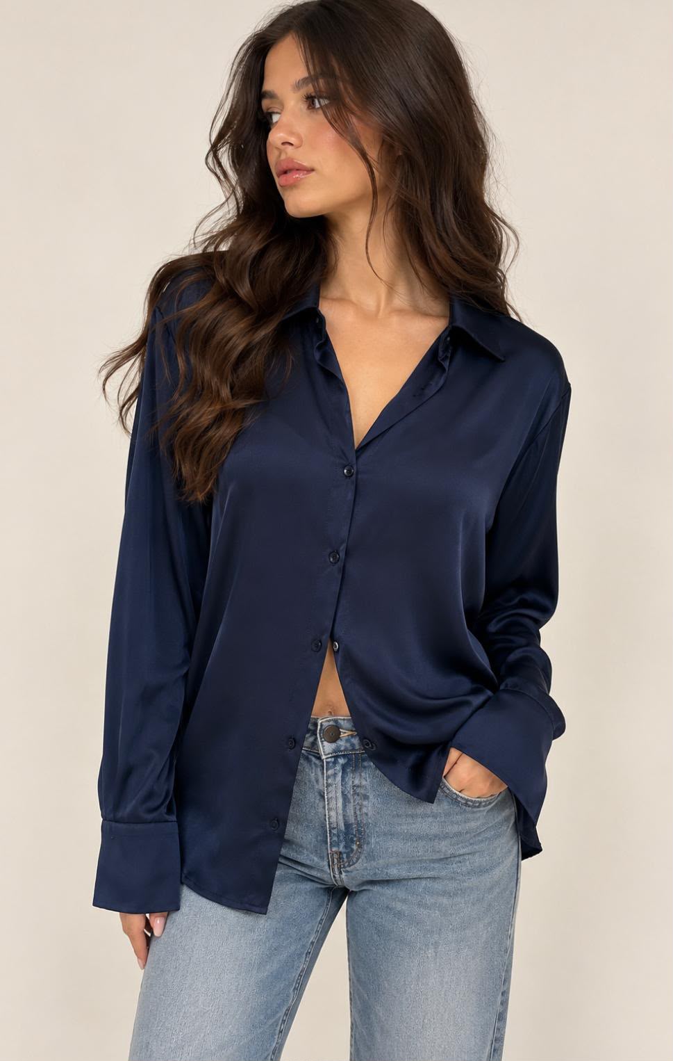 Hemd in edler Satin-Optik