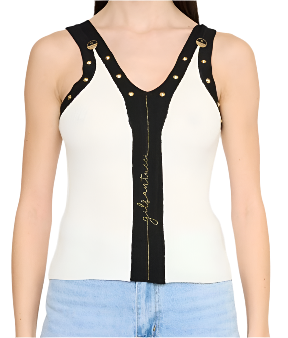 Gil Santucci top with stud details