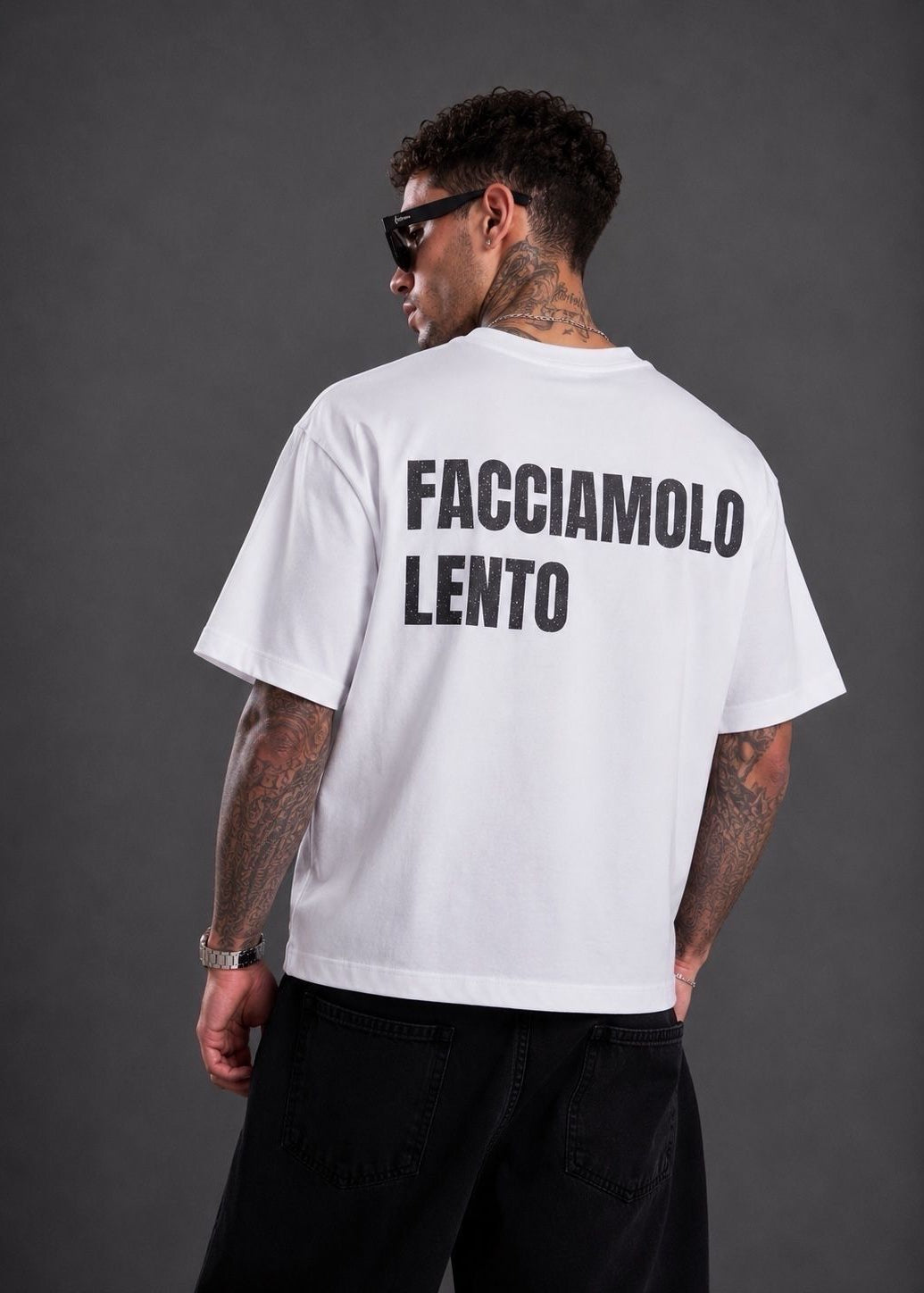 Oversize-T-Shirt Facciamolo Lento