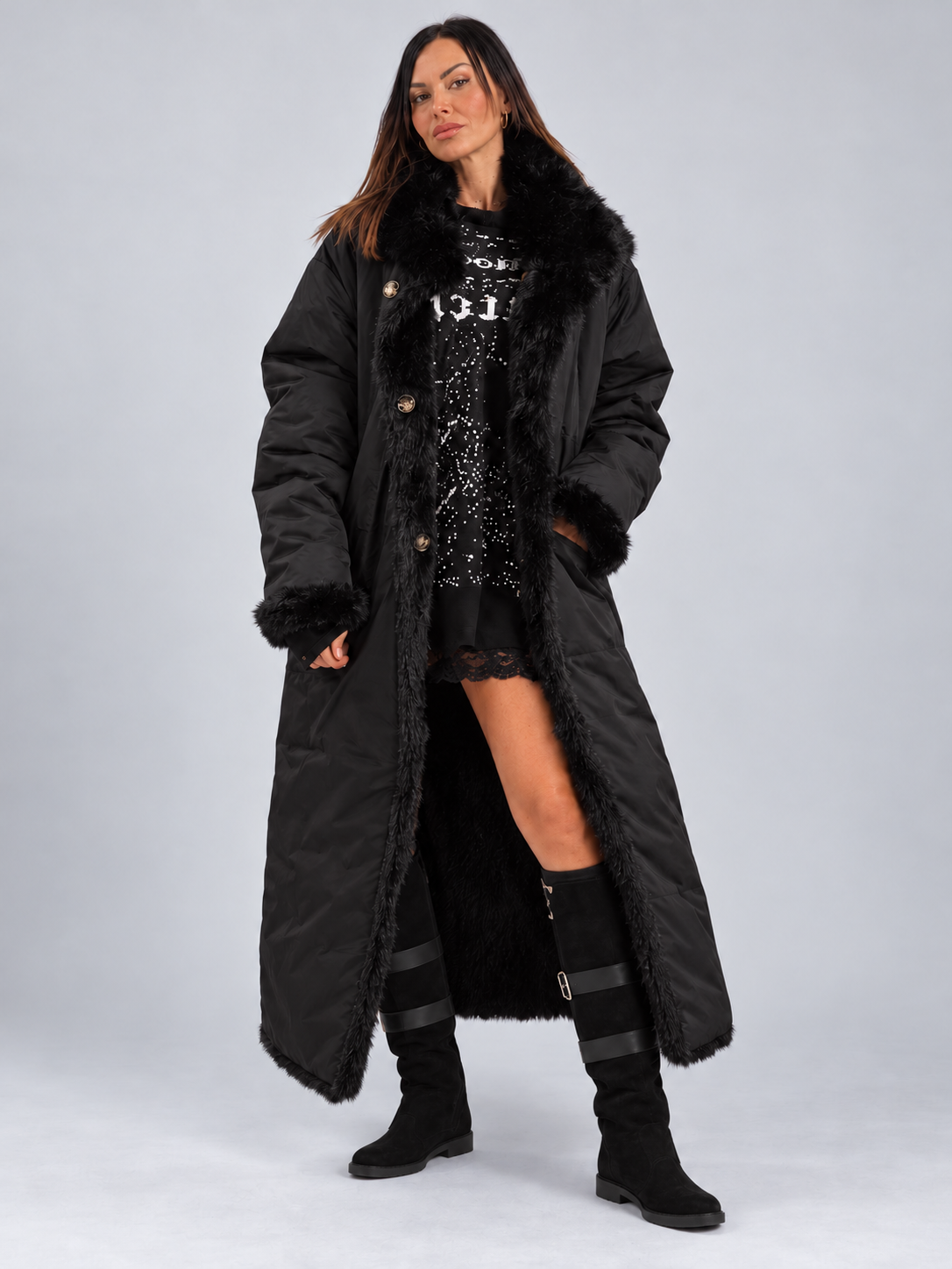 Wendbarer Mantel – zwei Looks in einem